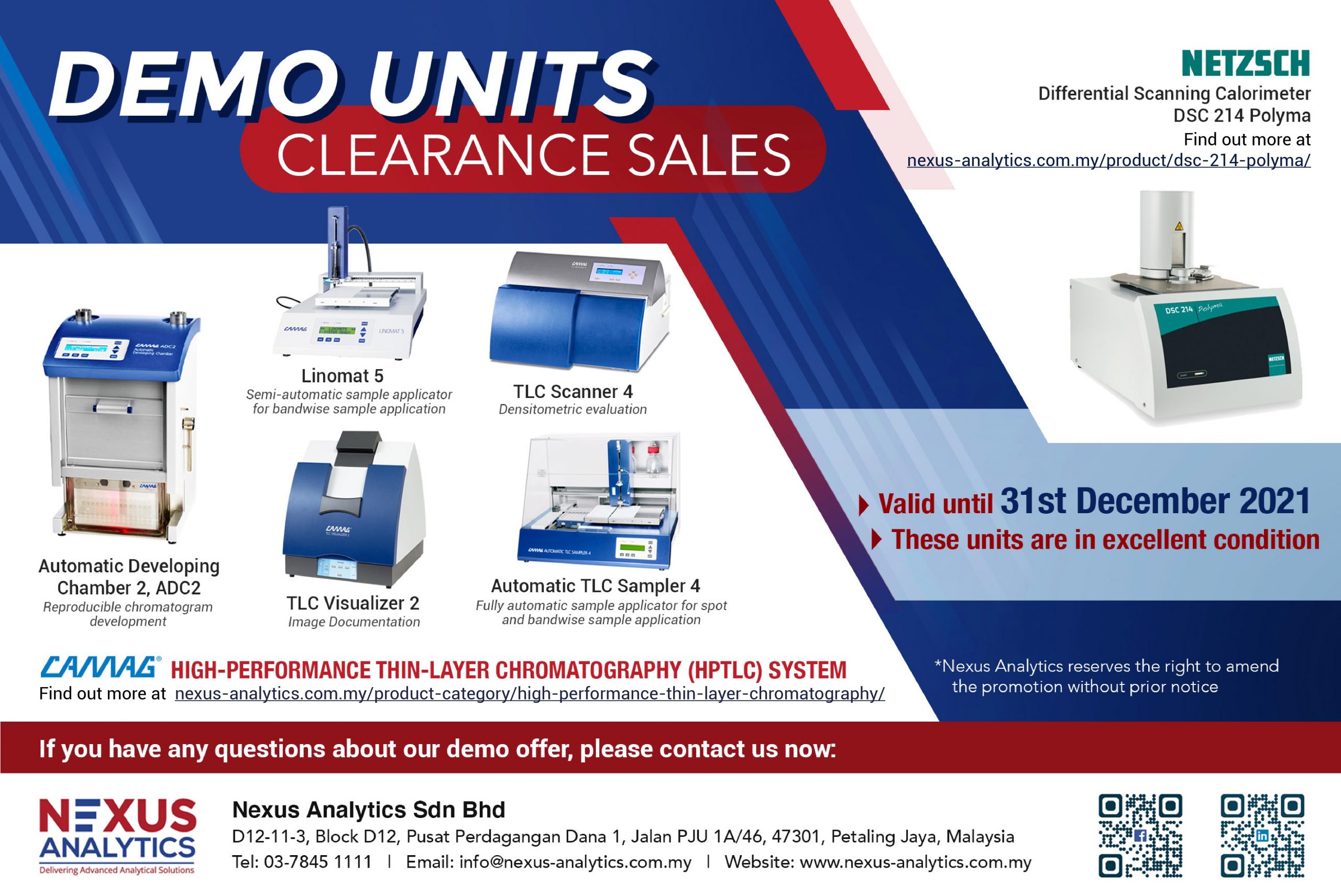 Demo Units Clearance Sale