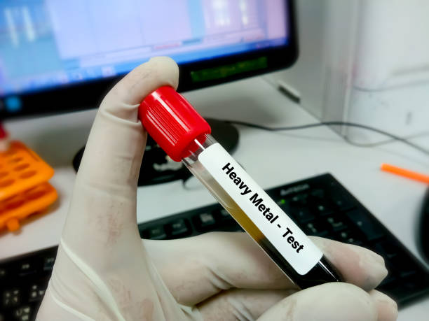Blood sample for Heavy metal test. blood toxicity test